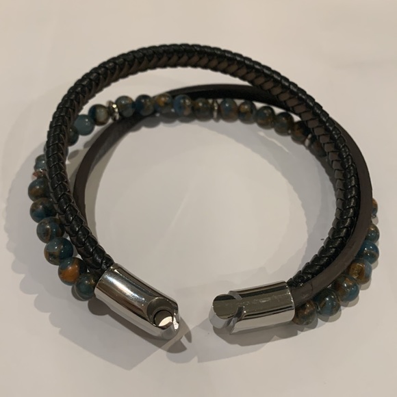 NWOT | Men's Layered Bracelets Leather - Picture 5 of 5